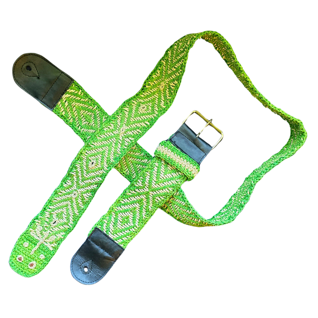 FAIR -TRADE HAND-MADE GUITAR STRAP - ANACONDA PATTERN - WOVEN BY PERUVIAN AMAZON ARTISAN - Amazon Ecology