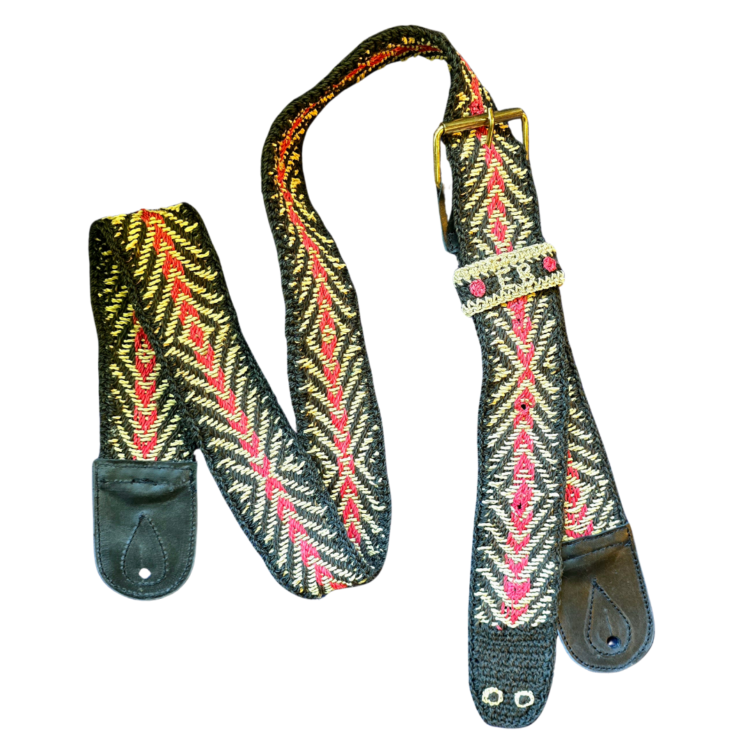 FAIR -TRADE HAND-MADE GUITAR STRAP - ANACONDA PATTERN - WOVEN BY PERUVIAN AMAZON ARTISAN - Amazon Ecology