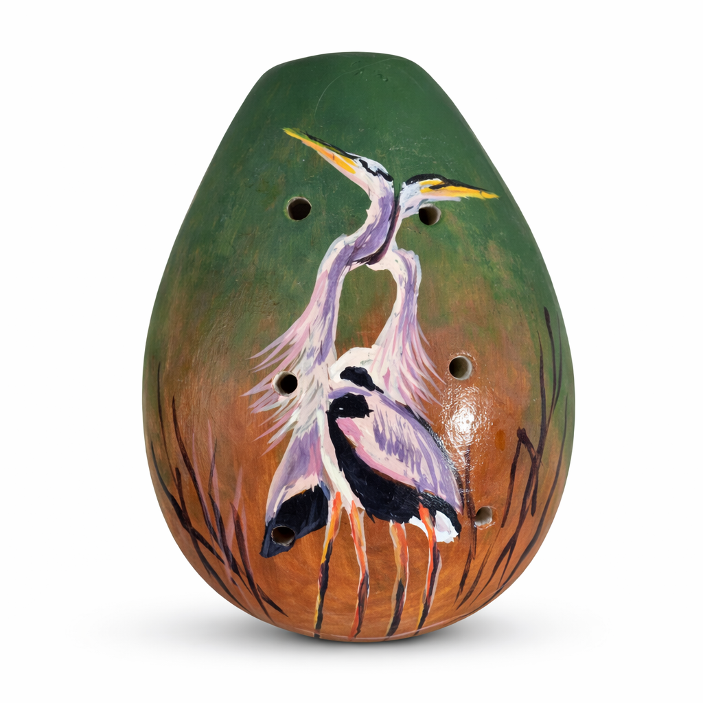 Ceramic ocarinas with birds - made by a Peruvian Amazon artisan - Amazon Ecology