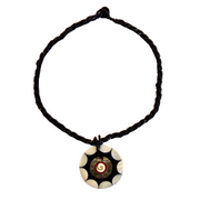 Black star abalone necklace from the Peruvian Amazon - Amazon Ecology