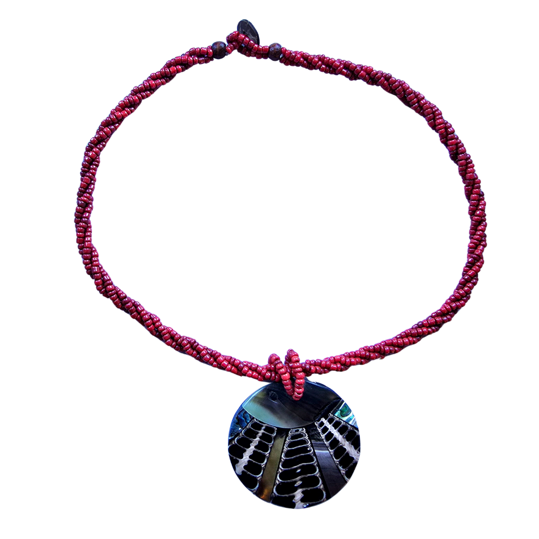 Spiral shell necklace from the Peruvian Amazon