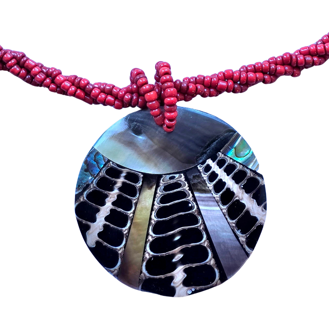 Spiral shell necklace from the Peruvian Amazon