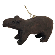TAPIR BALSA WOOD FAIR -TRADE ORNAMENT - CARVED BY PERUVIAN AMAZON ARTISAN - Amazon Ecology