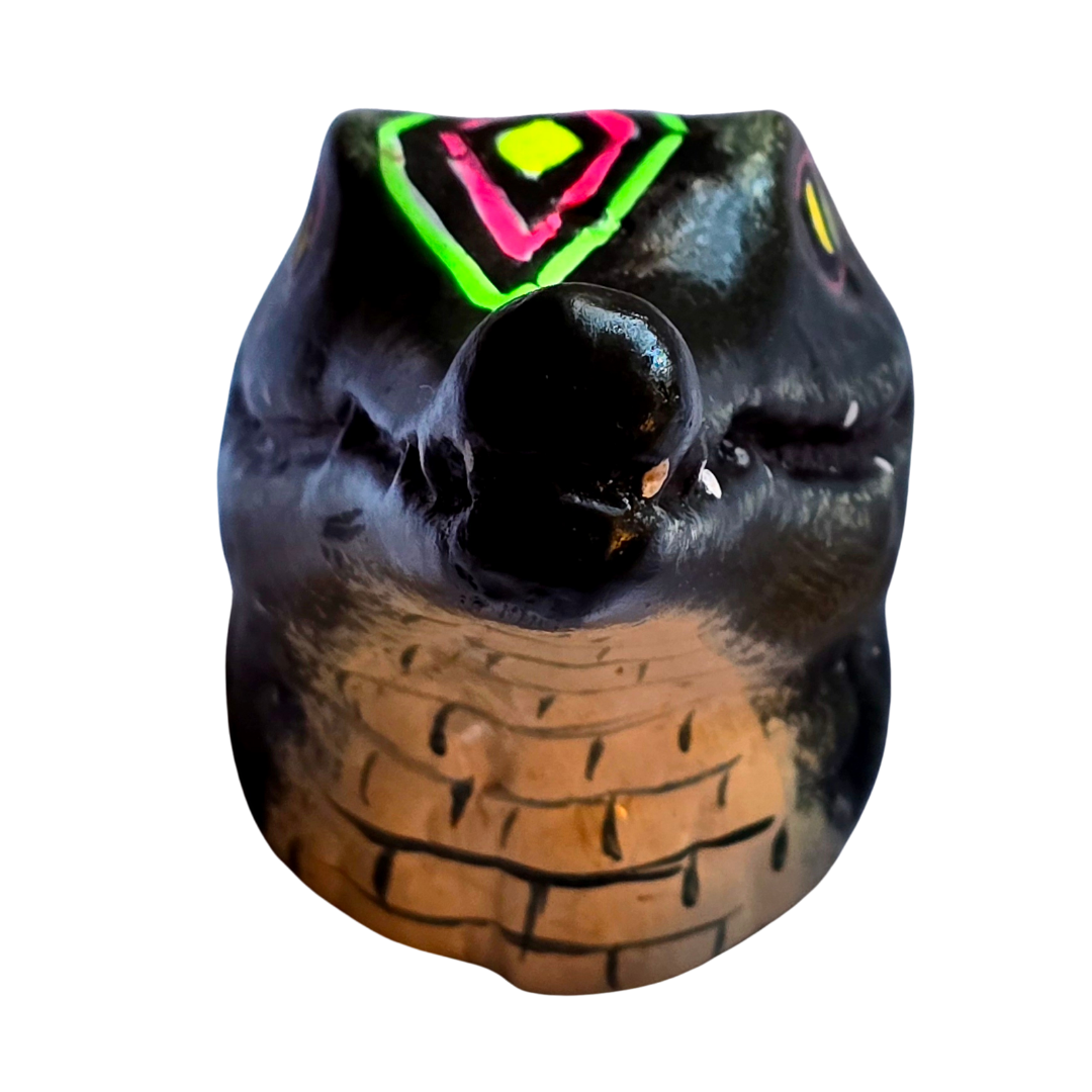 FAIR -TRADE CERAMIC AMAZON WILDIFE INCENSE BURNERS - MADE BY PERUVIAN AMAZON ARTISAN