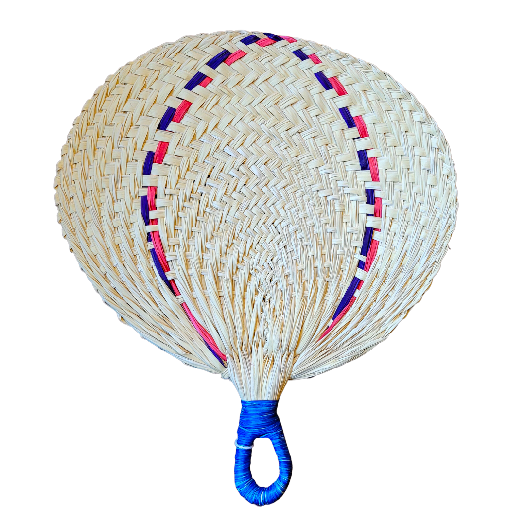 Chambira fan with round handle