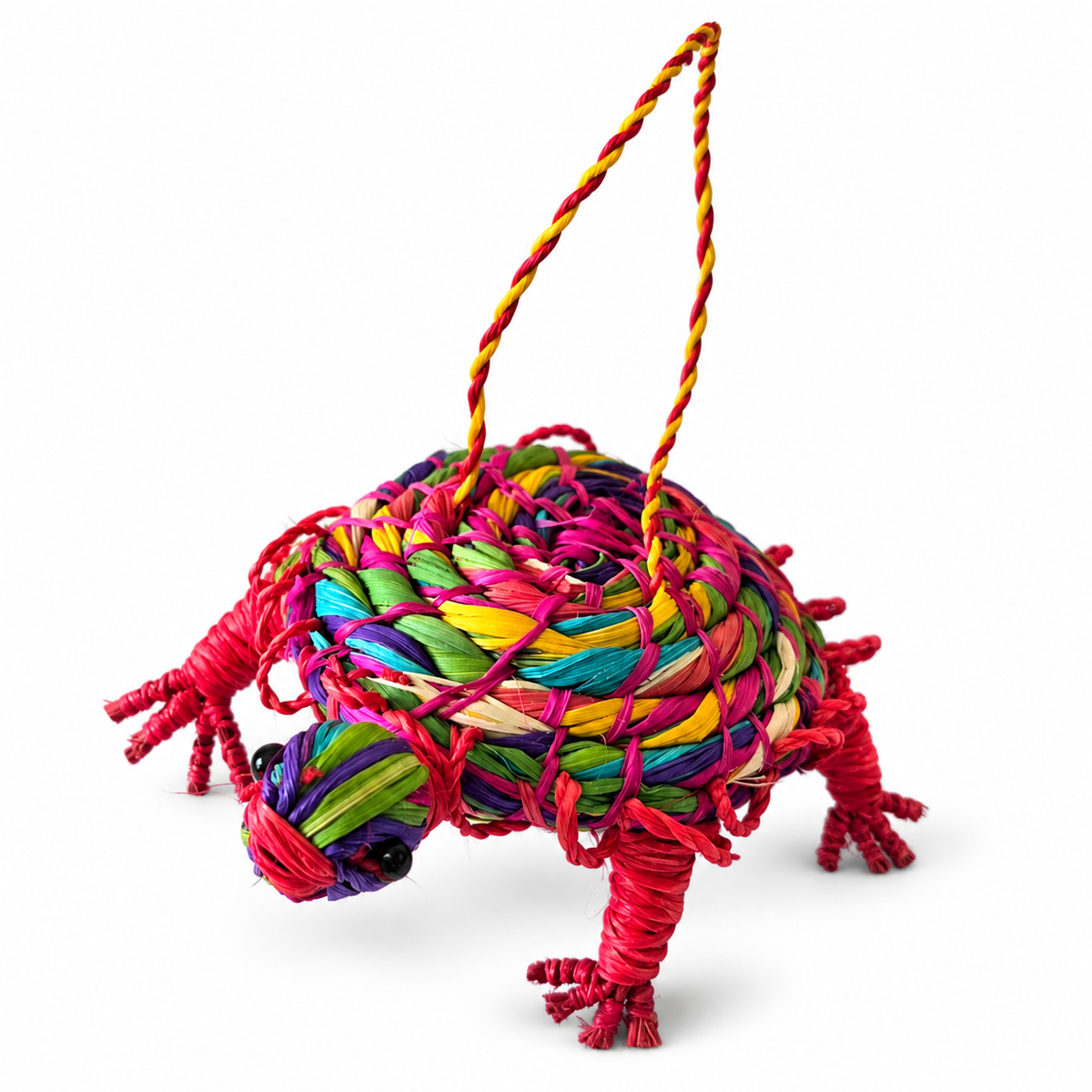 TURTLE - WOVEN FAIR -TRADE ORNAMENT - MADE BY PERUVIAN AMAZON ARTISAN - Amazon Ecology