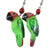 Parrot Balsa Wood Earrings - made by artisans from the Peruvian Amazon