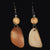 Tagua Palm Nut Slice Earrings
