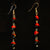 Huayruru Seed Long Chain Earrings