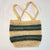 Handmade Chambira Shoulder Bag with Green and Black stripes made in the Peruvian Amazon