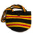 Crocheted Black, Yellow & Red Purse, Double Strap & Clasp, bag made in Peruvian Amazon