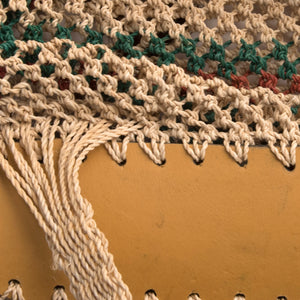 Handmade Open Square Crochet Stitch Chambira Backpack from the Peruvian Amazon