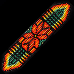 Color burst Amazon geo-design bead bracelets