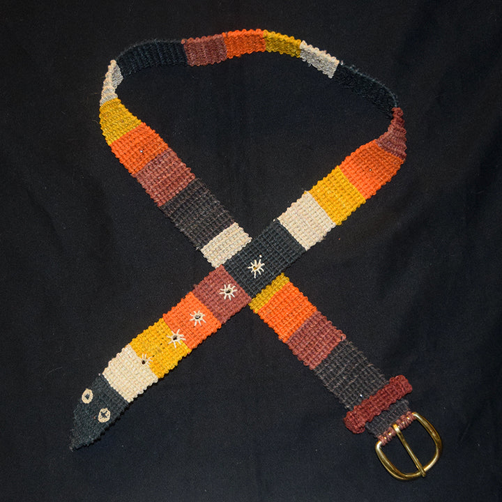 FAIR -TRADE HAND-MADE BELT - 5 COLOR CORAL SNAKE - WOVEN BY PERUVIAN AMAZON ARTISAN