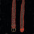 FAIR -TRADE HAND-MADE BELT - RED AND BLACK BOA PATTERN- WOVEN BY PERUVIAN AMAZON ARTISAN