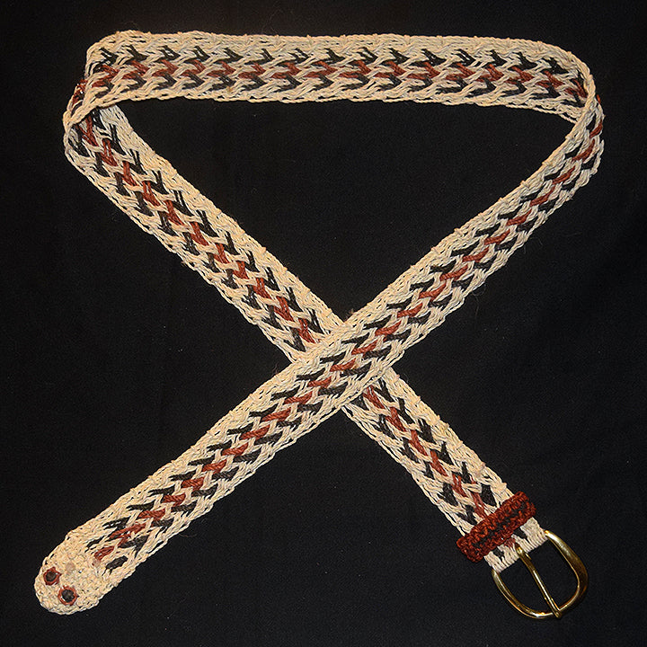 FAIR -TRADE HAND-MADE BELT BUSHMASTER - SHUSHUPE PATTERN 2- WOVEN BY PERUVIAN AMAZON ARTISAN