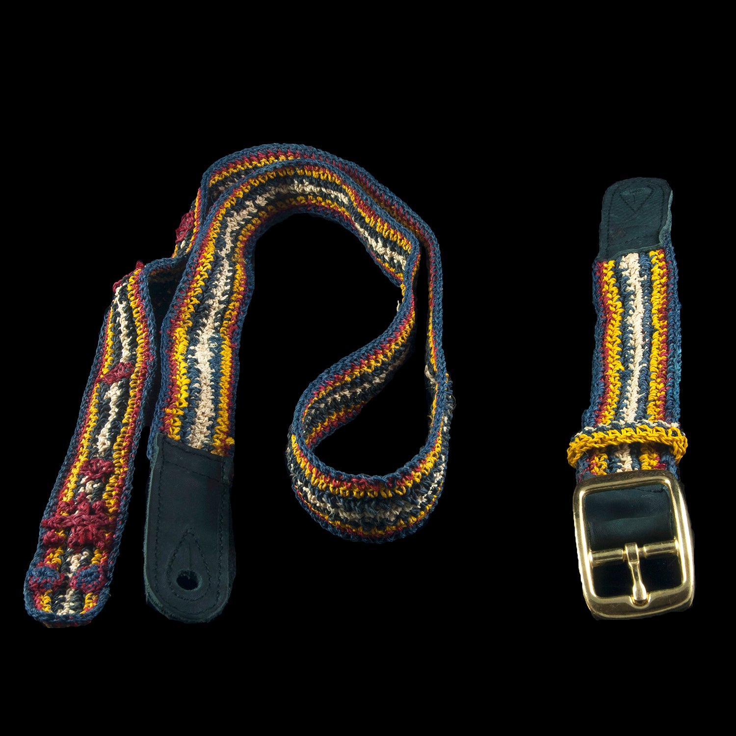 TRADE HAND-MADE MANDOLIN STRAP - SHUSHUPE SNAKE PATTERN - WOVEN BY PERUVIAN AMAZON ARTISAN