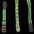 GSM10B : Fair-Trade hand-made Amazon mandolin strap - emerald tree boa model