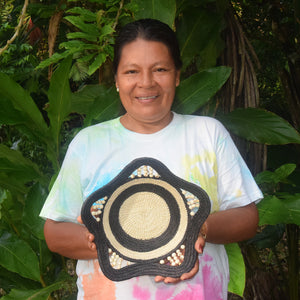 Night and Day Decorative Basket - Fair Trade and Handmade by Peruvian Amazon Artisan