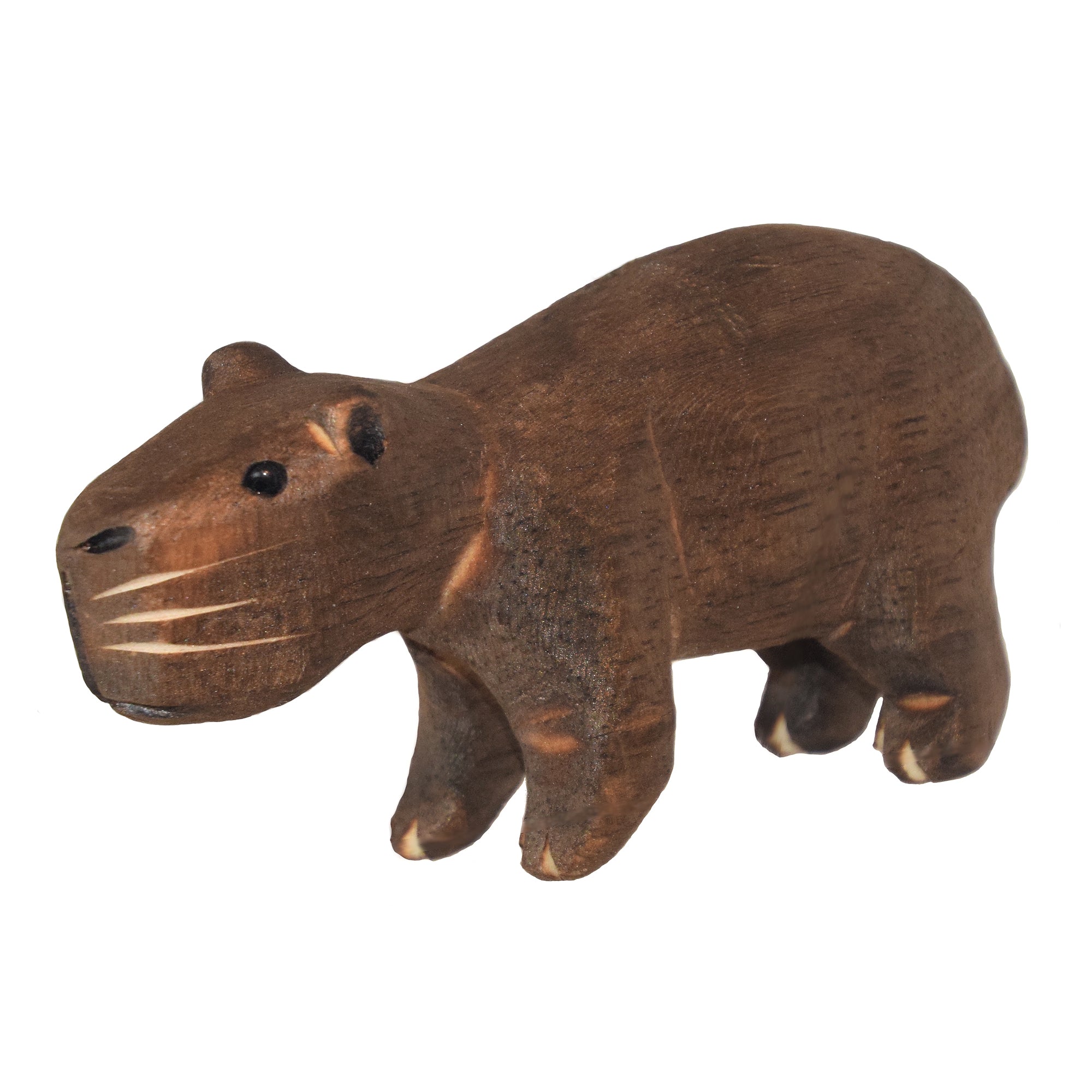 CAPYBARA BALSA WOOD FAIR -TRADE ORNAMENT - CARVED BY PERUVIAN AMAZON ARTISAN