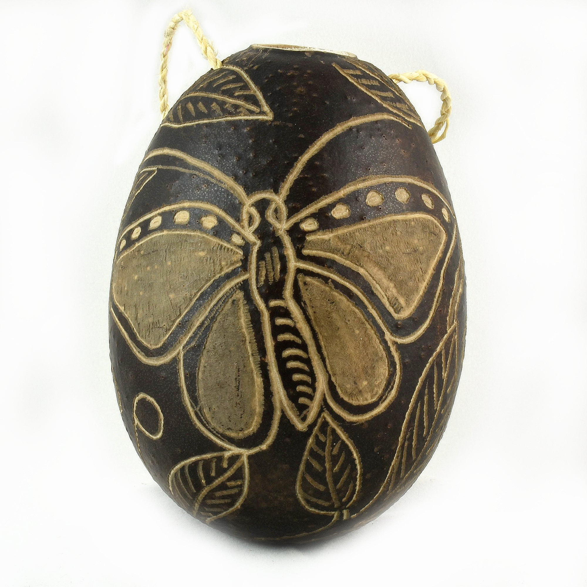 Butterfly Insect Calabash Christmas tree ornament and hand rattle