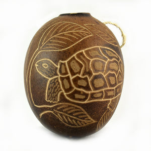 Turtle Reptile Calabash Christmas tree ornament and hand rattle