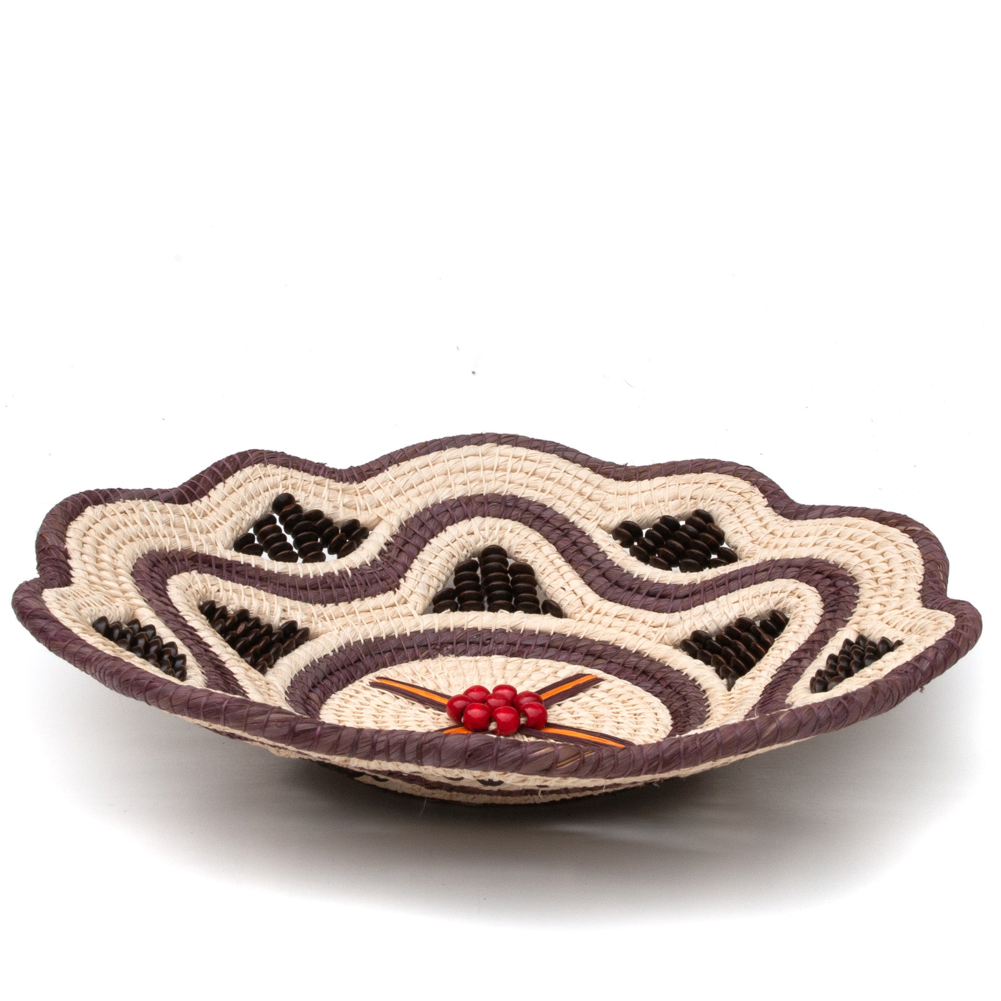 Chocolate Sundae Decorative Basket - Fair Trade and Hand Woven by Peruvian Amazon Artisan