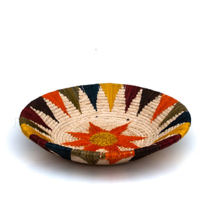 Sun Star Pattern with Ring Decorative Basket - Fair Trade and Handwoven