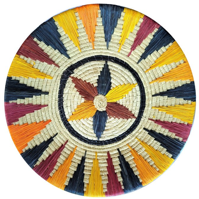 Inner Star and Ring Handwoven Basket - Fair Trade from the Peruvian Amazon
