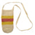 Fair-Trade Bottle Carrier/Wine Tote with orange and yellow bands