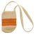 Fair-Trade Bottle Carrier/Wine Tote double orange and yellow bands