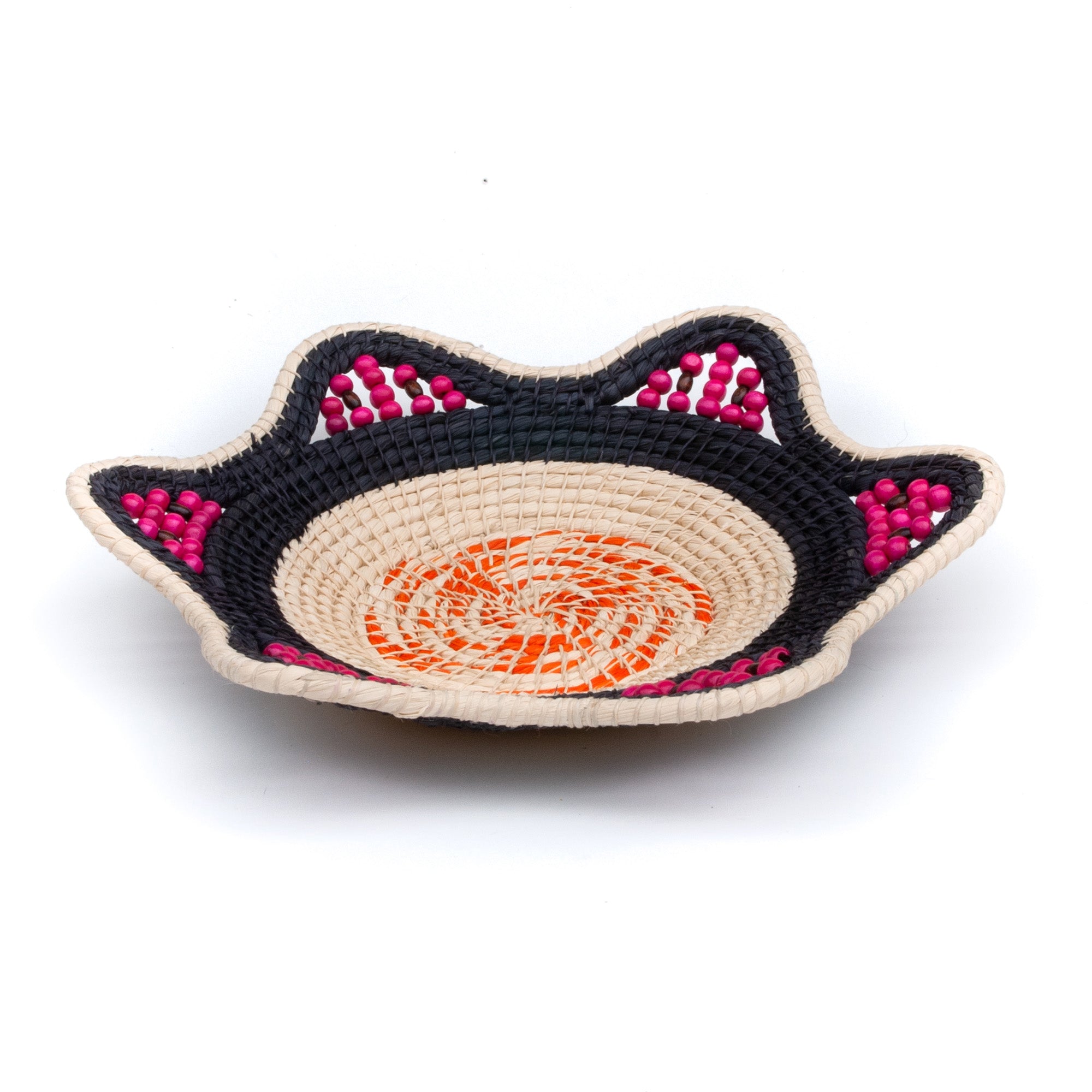 Onyx with orange swirl - Fair Trade and Hand Made by Peruvian Amazon Artisan - Amazon Ecology
