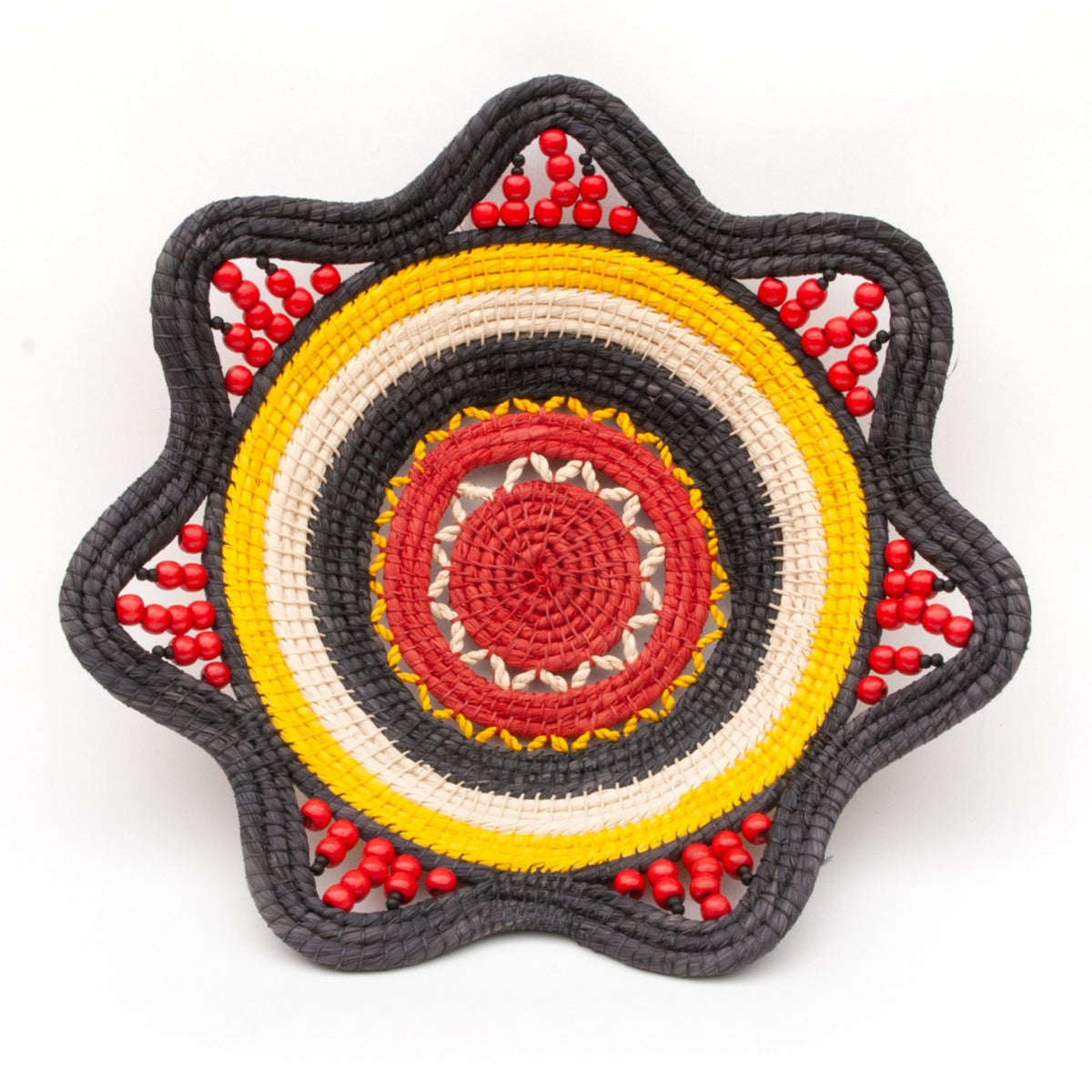 Midnight Sun - Stunning Decorative Basket - Fair Trade and Hand made by Peruvian Amazon artisan - Amazon Ecology