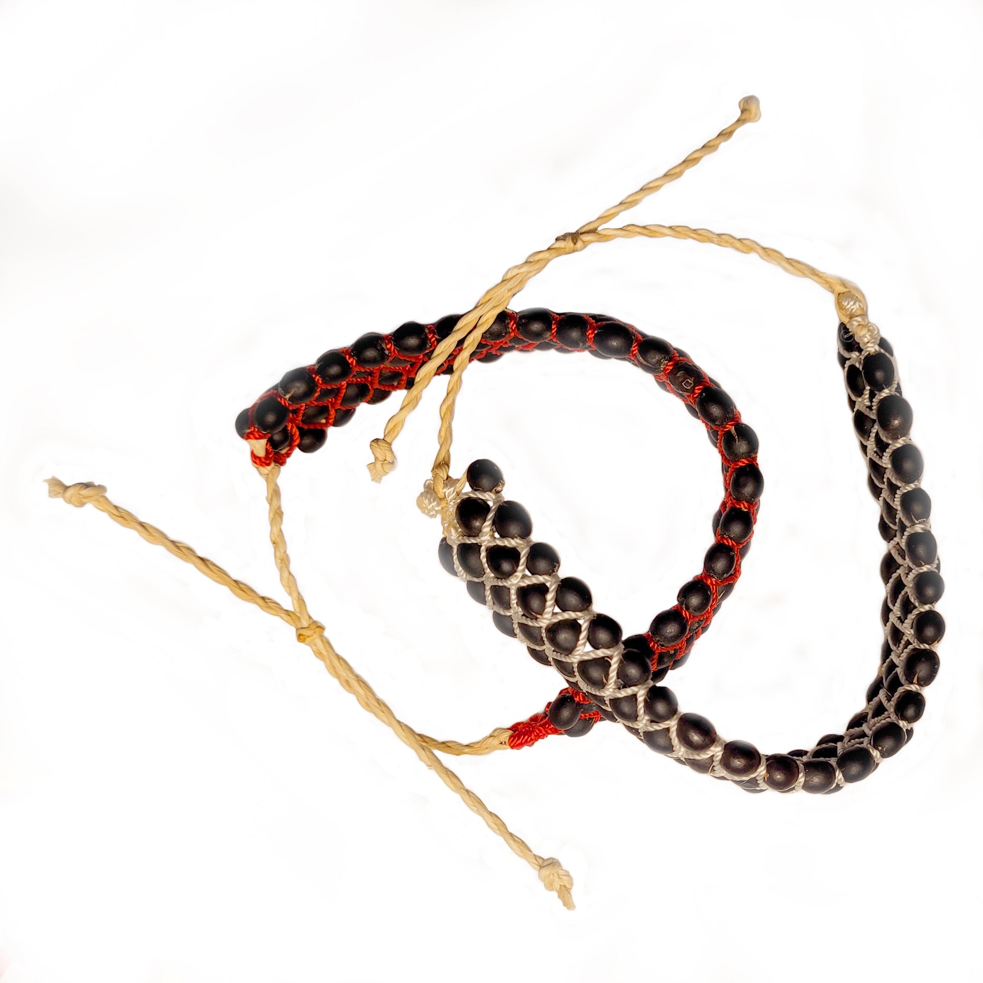 Four-row achira seed bracelet made by Peruvian Amazon artisan - Amazon Ecology