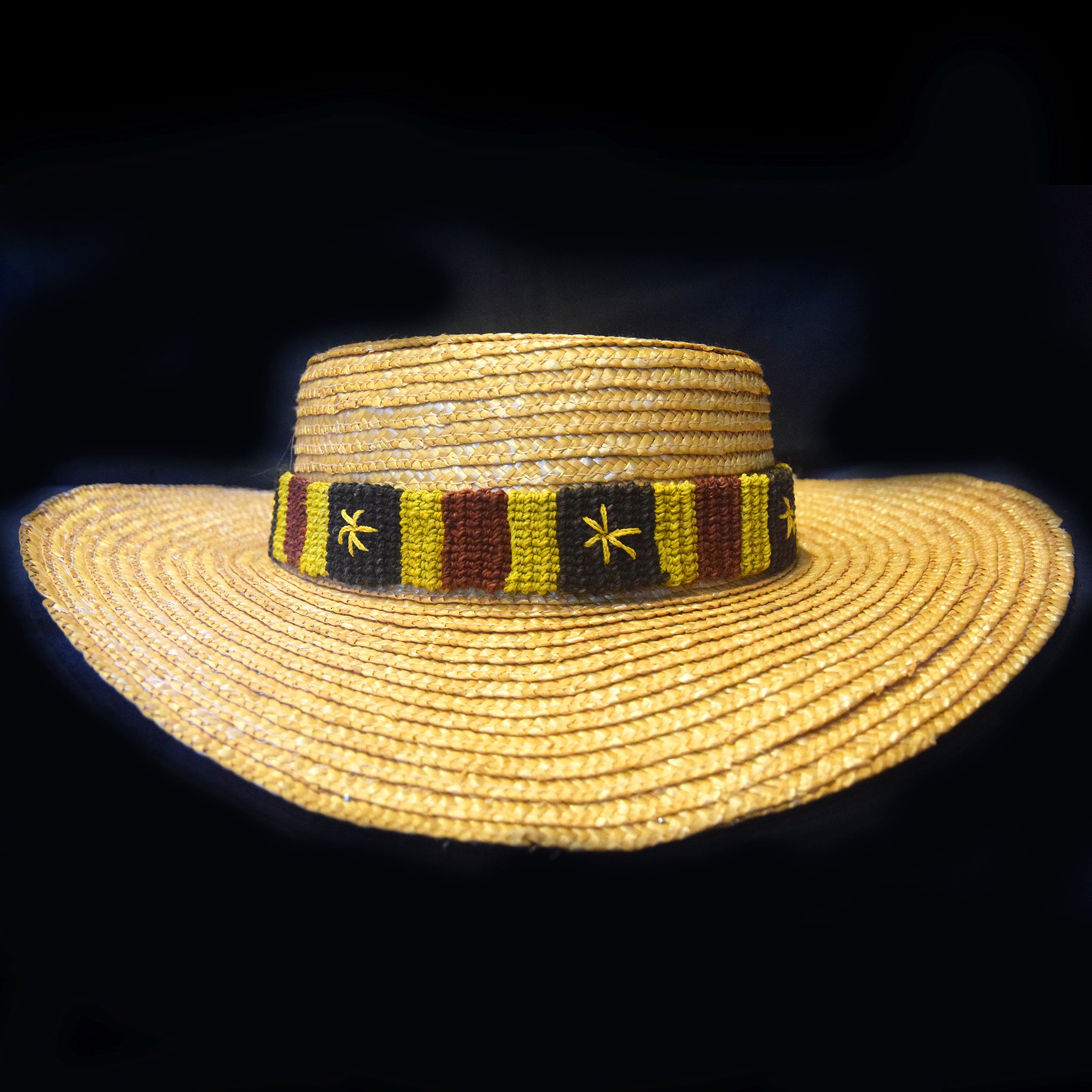 Fair-trade Hand-made Hat band - coral snake patterns - made by Peruvian Amazon artisans - Amazon Ecology