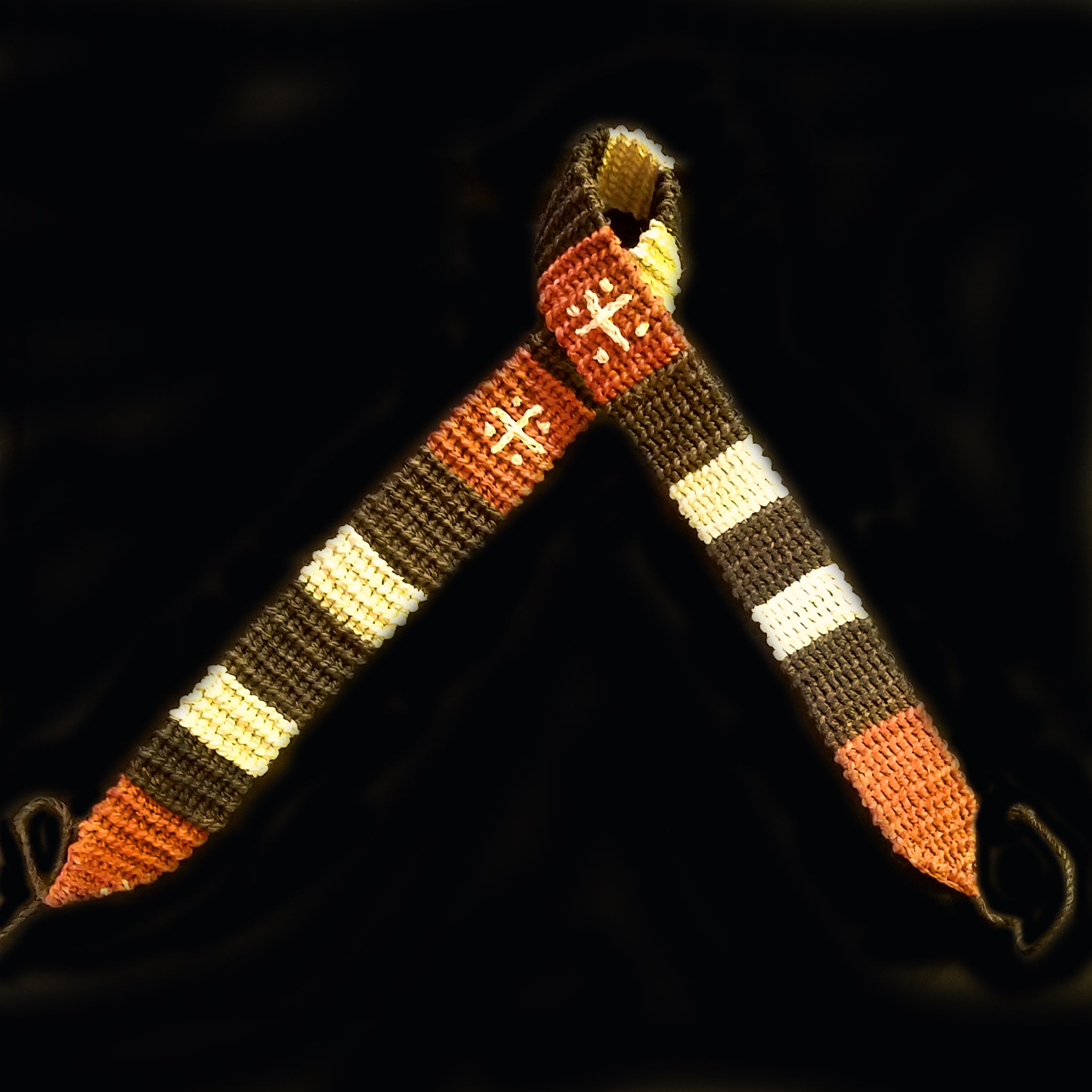 Fair-trade Hand-made Hat band - coral snake patterns - made by Peruvian Amazon artisans - Amazon Ecology