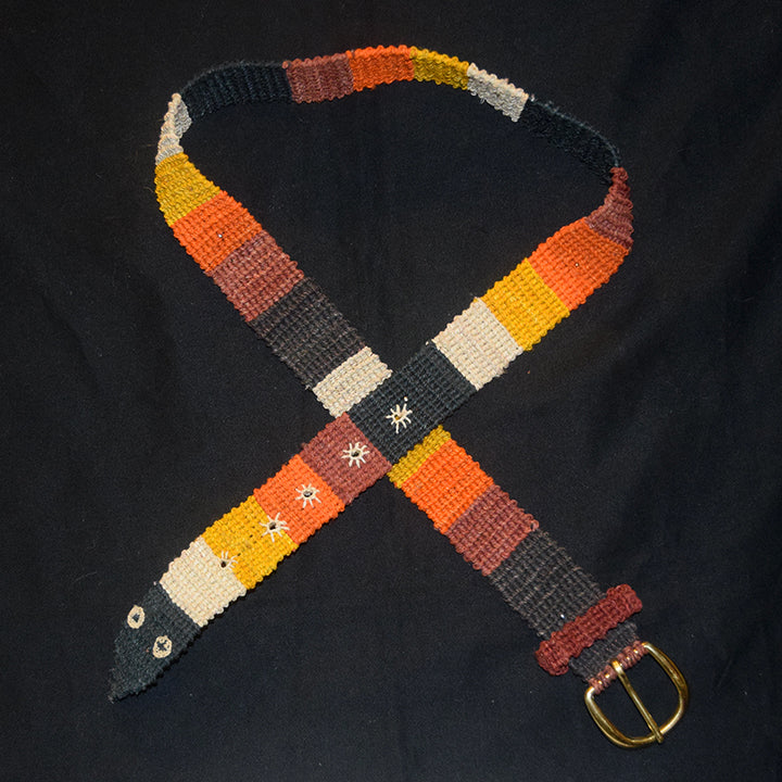 FAIR -TRADE HAND-MADE BELT - 5 COLOR CORAL SNAKE - WOVEN BY PERUVIAN AMAZON ARTISAN - Amazon Ecology