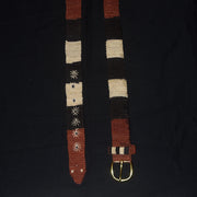 FAIR -TRADE HAND-MADE BELT - RED, BLACK AND WHITE CORAL SNAKE - WOVEN BY PERUVIAN AMAZON ARTISAN - Amazon Ecology