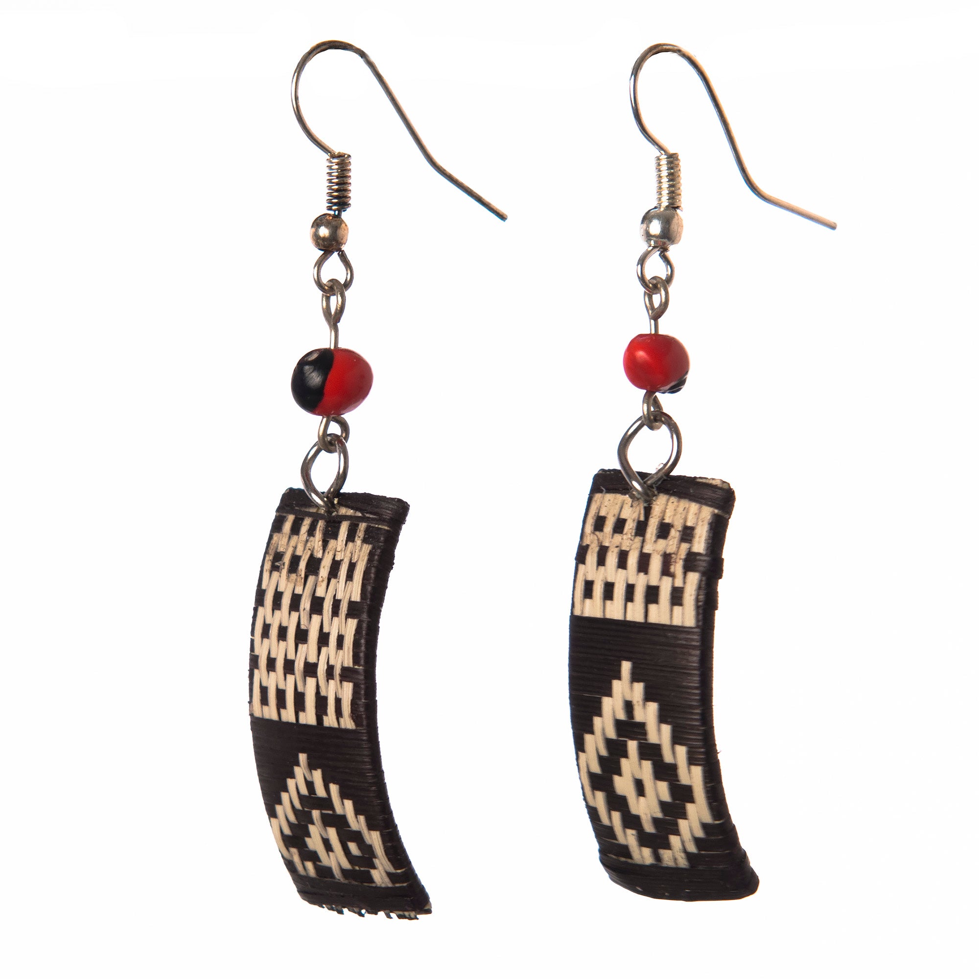 Cana Flecha Rectangular Earrings - made by Peruvian Amazon artisan