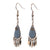 Water Marble Stone Teardrop Earrings
