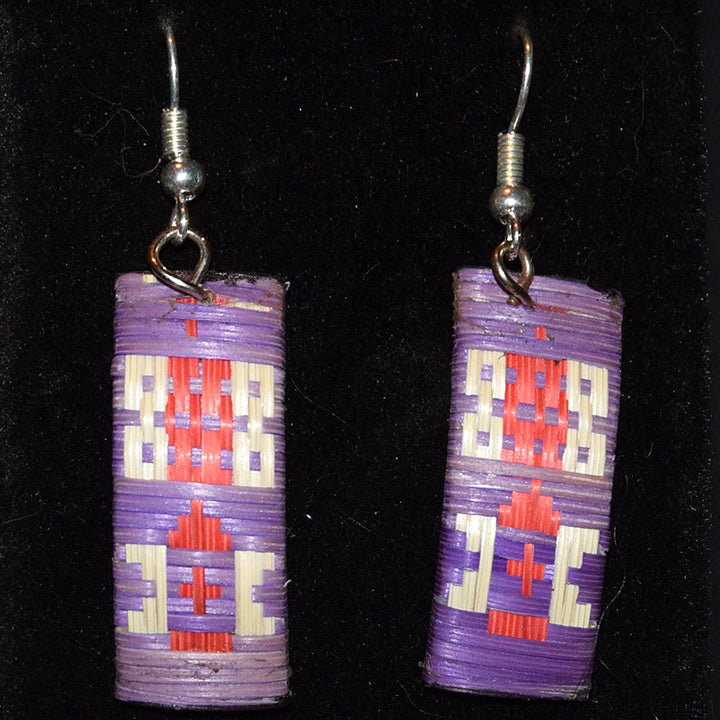 Cana Flecha Rectangular Earrings - made by Peruvian Amazon artisan