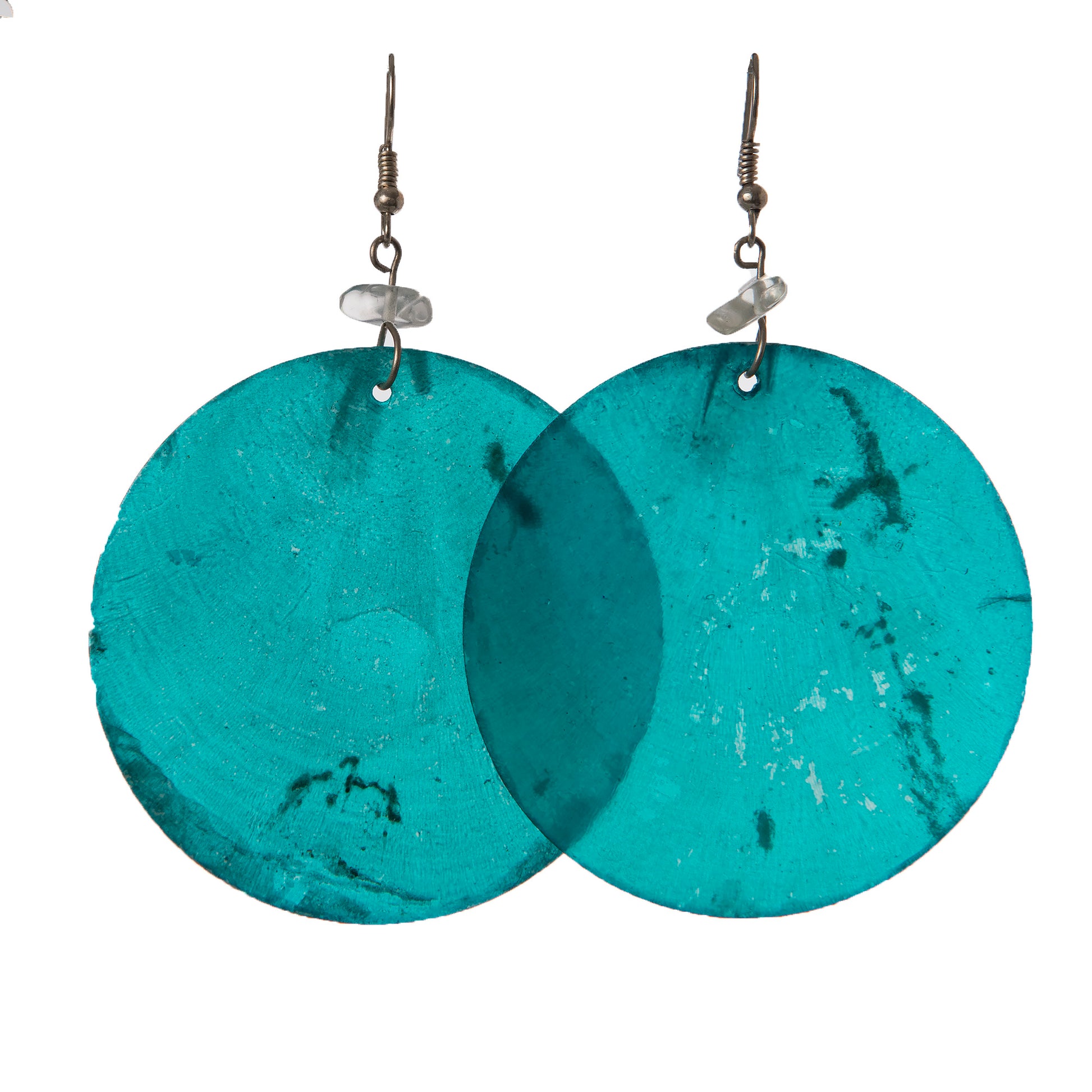Circular Nakar Shell Earrings - made by artisan from the Peruvian Amazon - Amazon Ecology