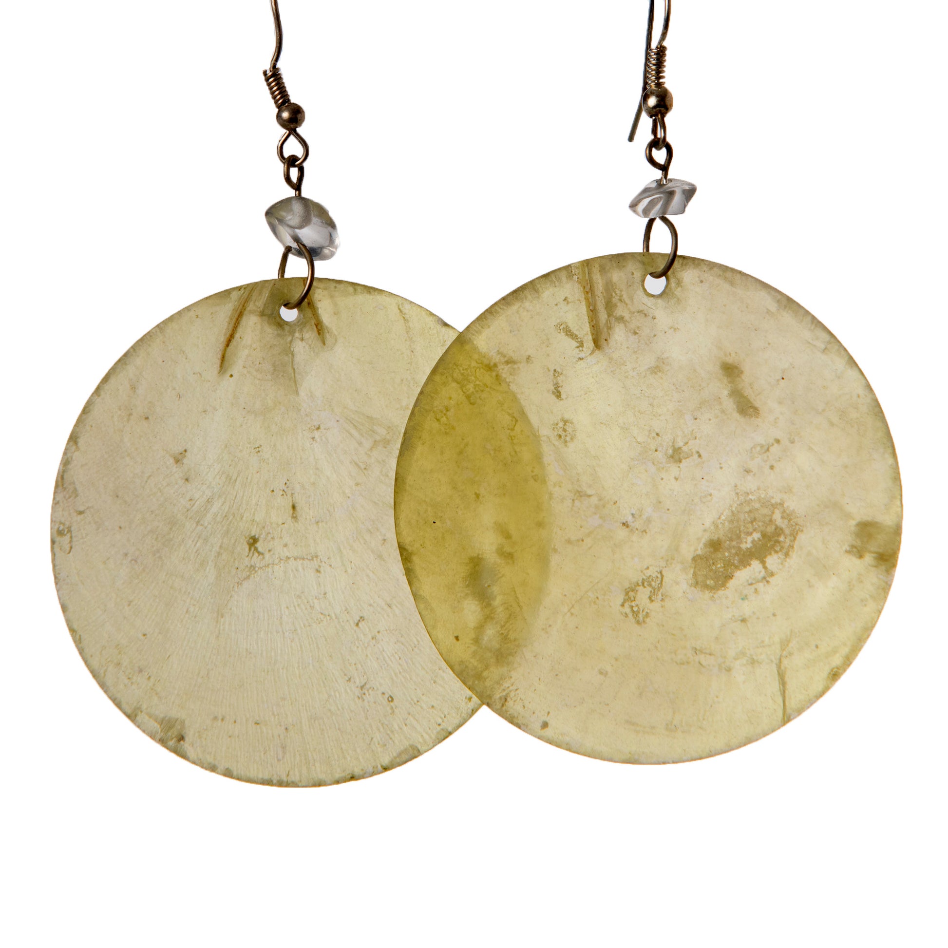 Circular Nakar Shell Earrings - made by artisan from the Peruvian Amazon - Amazon Ecology